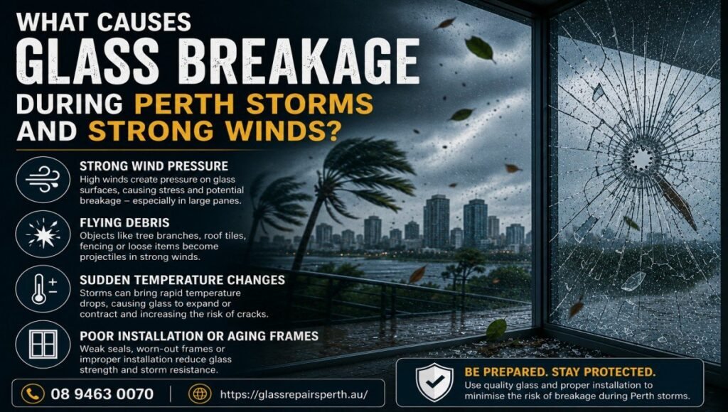 Glass Breakage During Perth Storms and Strong Winds