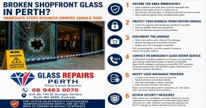 Broken Shopfront Glass in Perth
